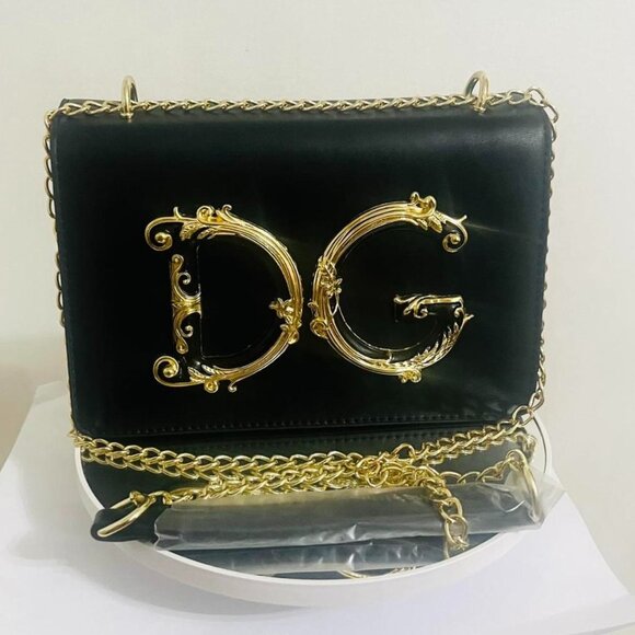 Black Clutch with Gold Logo - Picture 3 of 6
